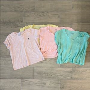 Ralph Lauren Soft Pastel T-Shirt Collection